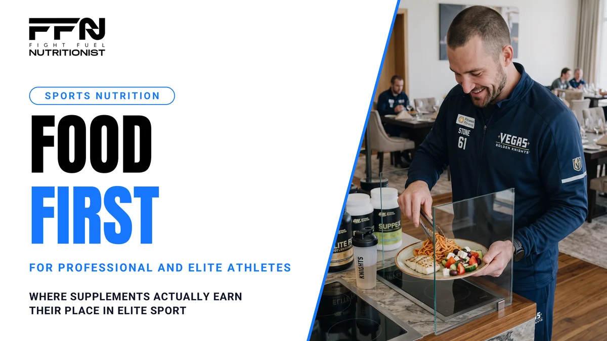 Food First in Sports Nutrition: Where Supplements Earn Their Place